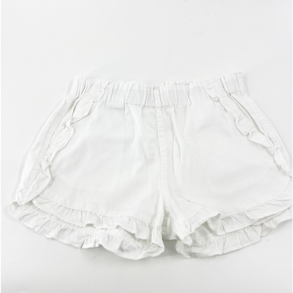 ✅ J.Crew Crewcuts Girls Ruffle Pull On Shorts style L0028 SIZE 10 WHITE